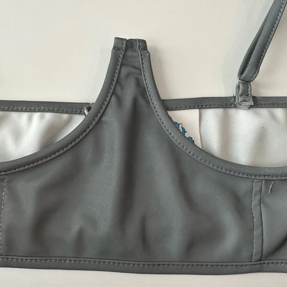 IHeart Raves Futuristic Reflective Cropped Corset Top, - Picture 2 of 6